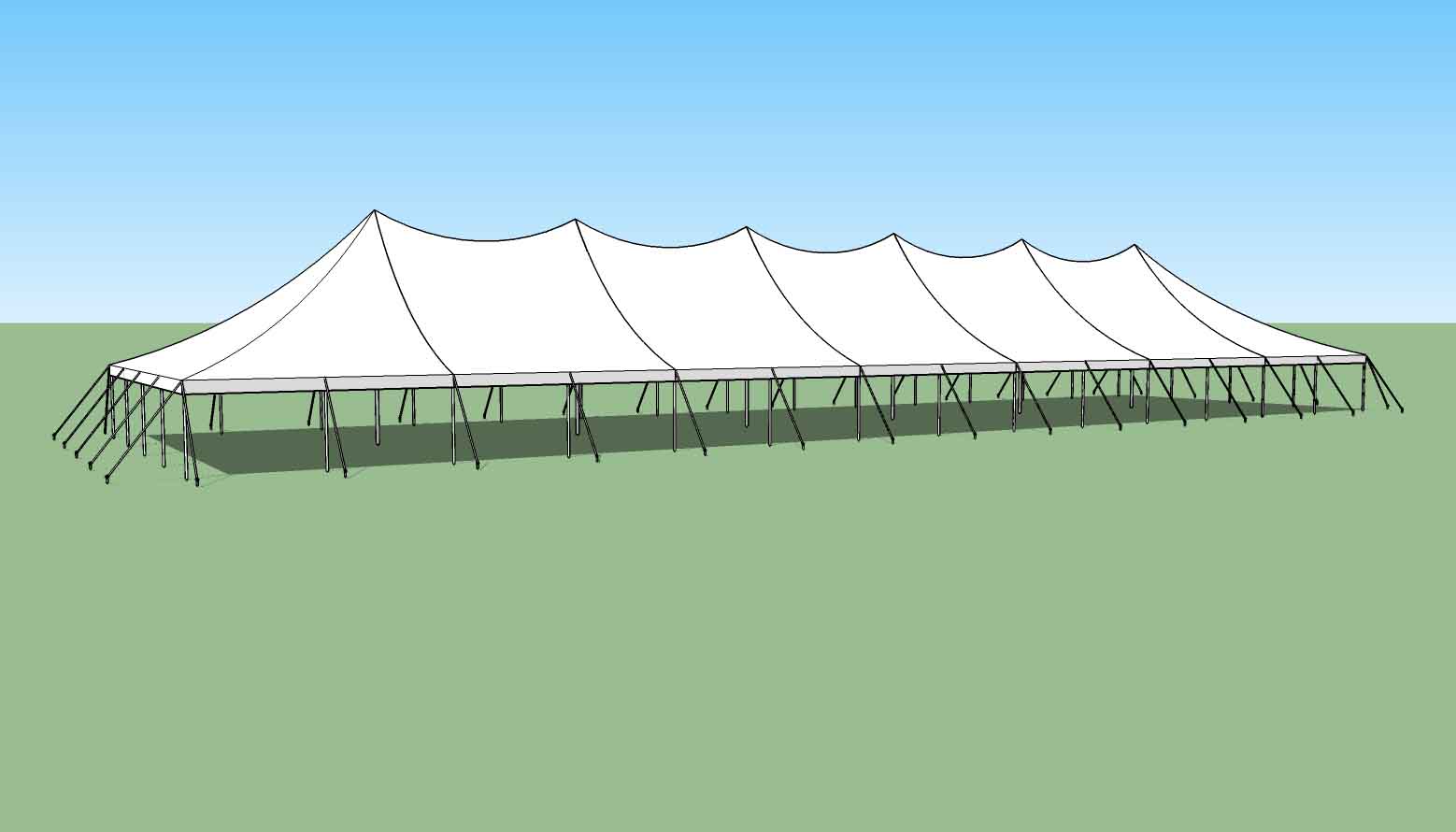 40x140 party tent